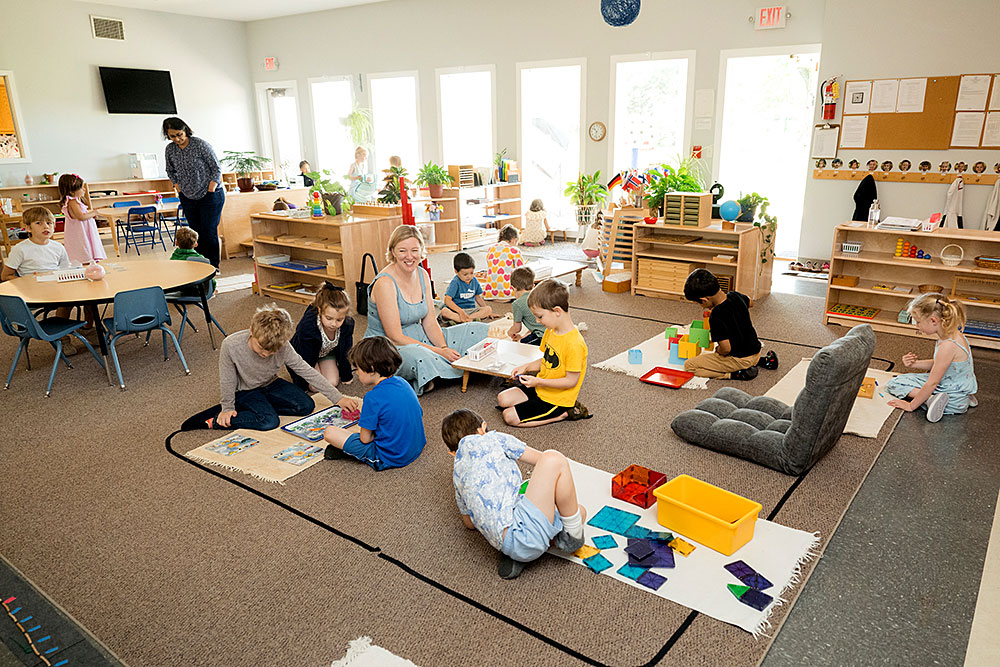 Creative Montessori students enjoy working on creative projects.